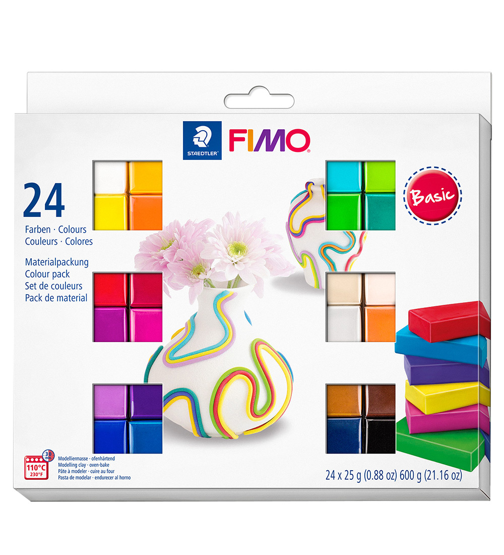Staedtler FIMO Knete - Soft - 24x25 g - Basic - Staedtler - One Size - Knete Staedtler FIMO Knete - Soft - 24x25 g - Basic - Staedtler - One Size - Knete von Staedtler