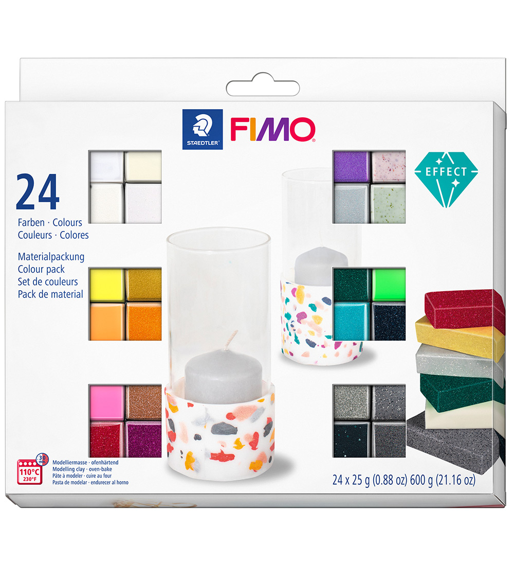 Staedtler FIMO Knete - Soft - 24x25 g - Effekt - Staedtler - One Size - Knete Staedtler FIMO Knete - Soft - 24x25 g - Effekt - Staedtler - One Size - Knete von Staedtler