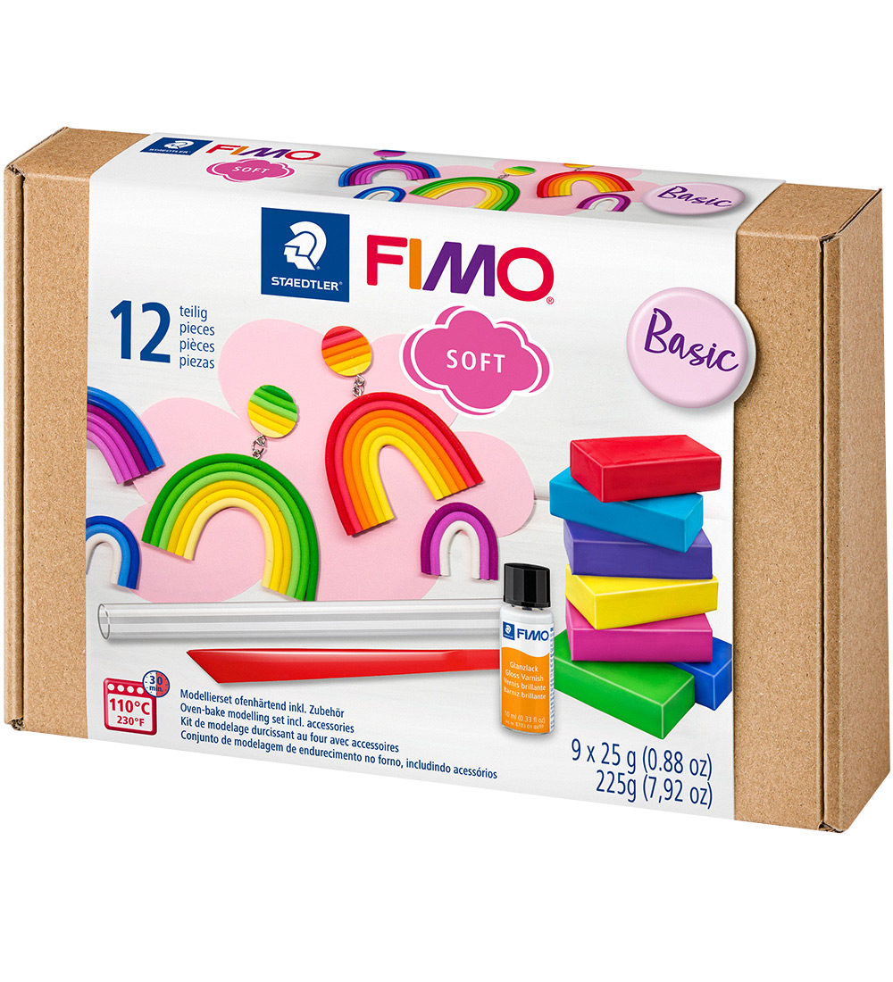 Staedtler FIMO Knete m. Werkzeuge - Soft - 12 Teile - 9x25 g - Staedtler - One Size - Knete Staedtler FIMO Knete m. Werkzeuge - Soft - 12 Teile - 9x25 g - Staedtler - One Size - Knete von Staedtler