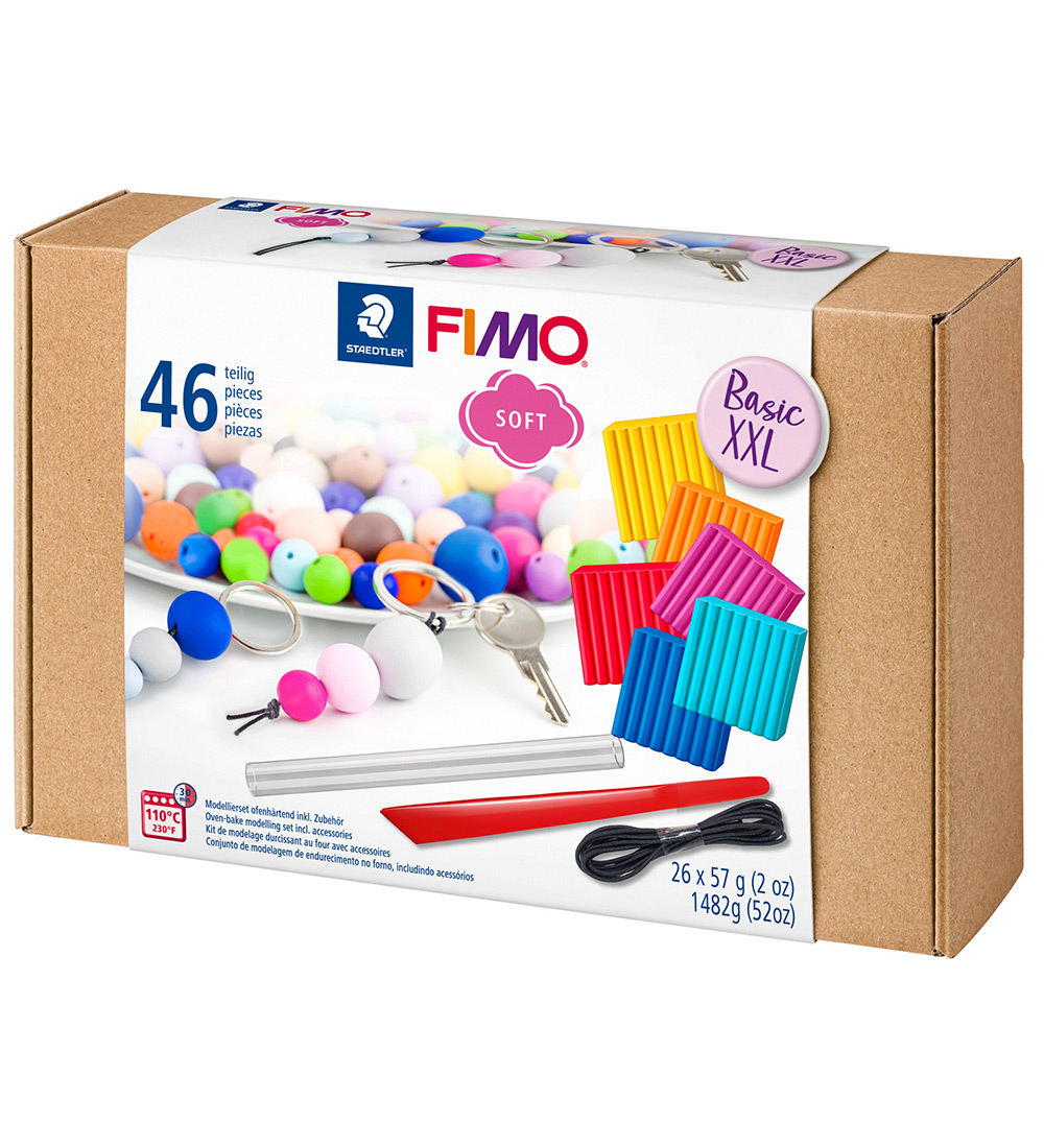 Staedtler FIMO Knete m. Werkzeuge - Soft - 46 Teile - 26x57g - Staedtler - One Size - Knete Staedtler FIMO Knete m. Werkzeuge - Soft - 46 Teile - 26x57g - Staedtler - One Size - Knete von Staedtler