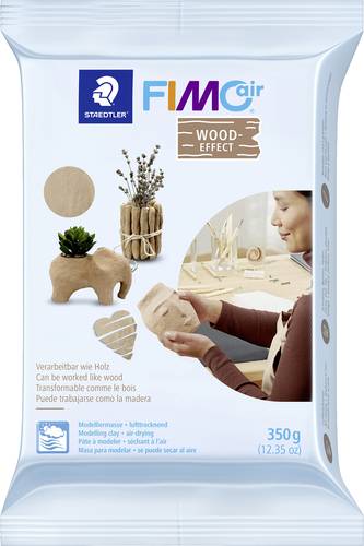 Staedtler FIMOair wood-effect 8150 Lufttrocknende Modelliermasse, Holz-Effekt, 350g , 8150-W7 von Staedtler