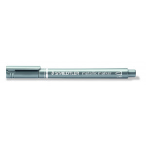 Staedtler Marker Stift Metallic Silber 1-2mm - 1 Stk von Staedtler