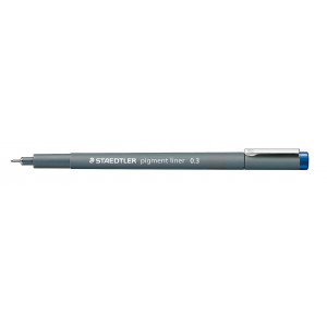 Staedtler Pigment Liner Stift Blau 0,3mm - 1 Stk von Staedtler