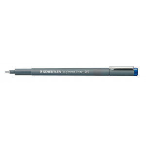 Staedtler Pigment Liner Stift Blau 0,5mm - 1 Stk von Staedtler