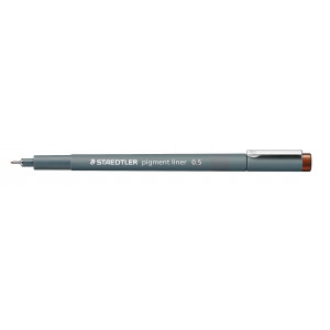 Staedtler Pigment Liner Stift Braun0,5mm - 1 Stk von Staedtler