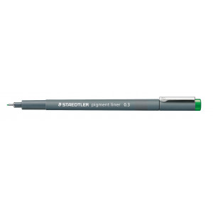 Staedtler Pigment Liner Stift Grün 0,3mm - 1 Stk von Staedtler