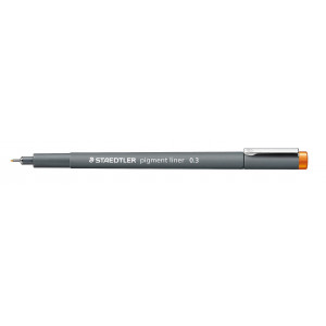 Staedtler Pigment Liner Stift Orange 0,3mm - 1 Stk von Staedtler