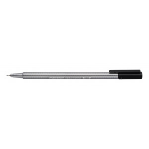 Staedtler Triplus Fineliner Stift Schwarz 0,3mm - 1 Stk von Staedtler