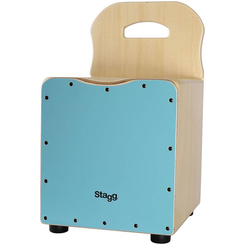 Stagg Blue Kids Cajon with Easygo Backrest Cajon von Stagg