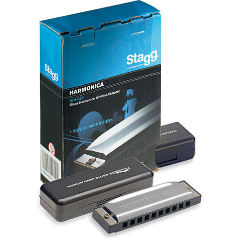 Stagg Blues Harp Bb-Dur Richter-Mundharmonika von Stagg