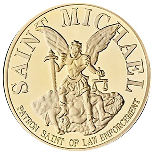 Stakee Saint Michael Pocket Münzen Gold Challenge Münze Usa Gebetskollektion Coin Erzengel Gedenkmünzen Sammlung Geschenk von Stakee