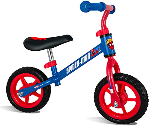 STAMP Jungen LAUFRAD Spiderman Running Bike, Blau, 10 inch von Stamp