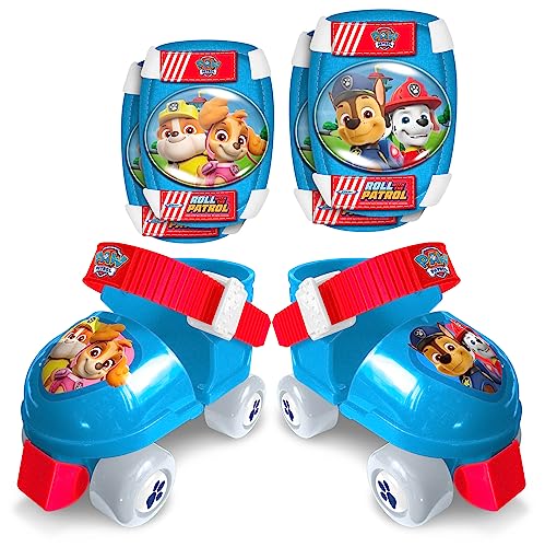 STAMP PA450035 PAW Patrol Set Roller E/K Pads, Cartoon, Blue-RED-Yellow, 23/27 von Stamp