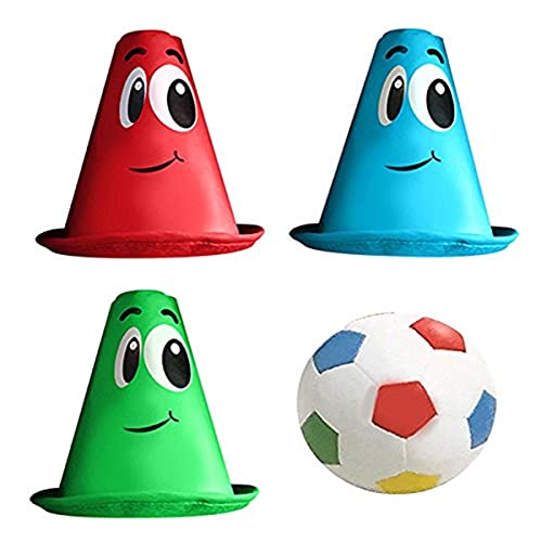 Stamp JS674011 Schaumstoff Set Fußball Pre-School Kunstleder, White,Blue,RED,Green, M von Stamp