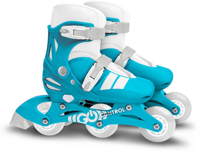 Stamp Skids Control Verstellbare 2-in-1 Inlineskates Größe 27-30, Blau/Grau von Stamp