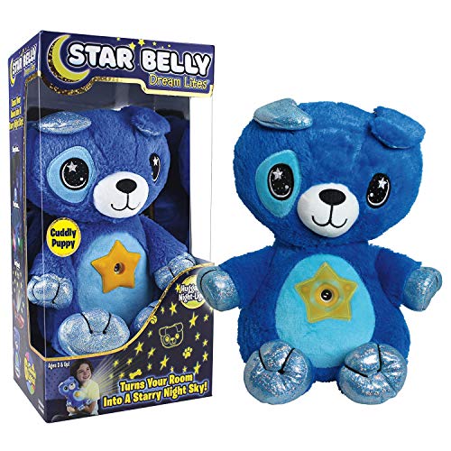 Star Belly Dream Lites Plüschtier, der einen bunten Sternenhimmel in den Raum projiziert von Star Belly Dream Lites