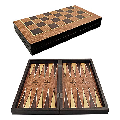 Staroyun 1021347 Antic Backgammon-Eiche aus Polyester, Mehrfarbig von Star Oyun Aletleri