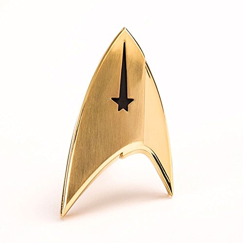 Quantum Mechanix Abysse Corp_BIJQMX001 James T. Kirk Star Trek-Insignia Abzeichen-Command, Mehrfarbig, aprox. 7 x 3,5 cm von QMx