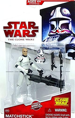 Hasbro 91276 - Star Wars: The Clone Wars - Clone Trooper CW34 Matchstick mit Raketenwerfer von Star Wars