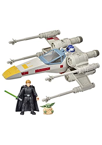 Hasbro Star Wars Mission Fleet Stellar Class Luke Skywalker & Grogu X-Wing Jedi Search & Rescue 2.5-Inch-Scale Figure and Vehicle, Ages 4 and Up, (F3789) von Star Wars