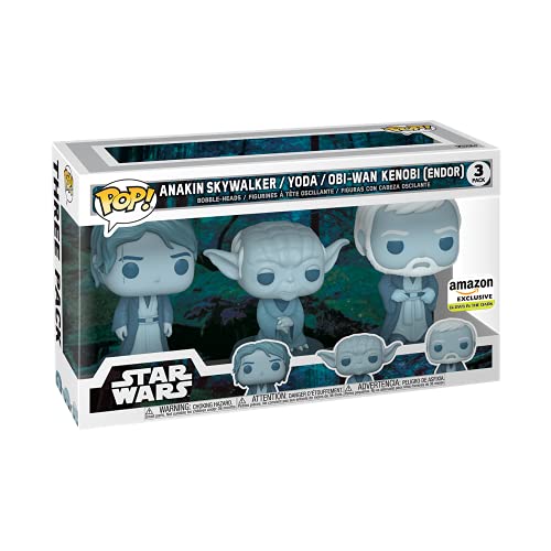 POP Star Wars: Across The Galaxy - Force Ghost 3 Limited Рack, Anakin, Yoda, OBI-Wan von Star Wars