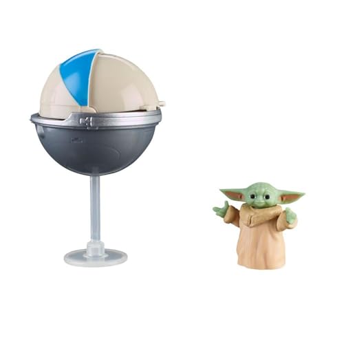 STAR WARS Epic Hero Series Grogu 2,5 cm große Actionfigur & Hover-Kinderwagen, Spielzeug für 4-jährige Jungen und Mädchen von Star Wars