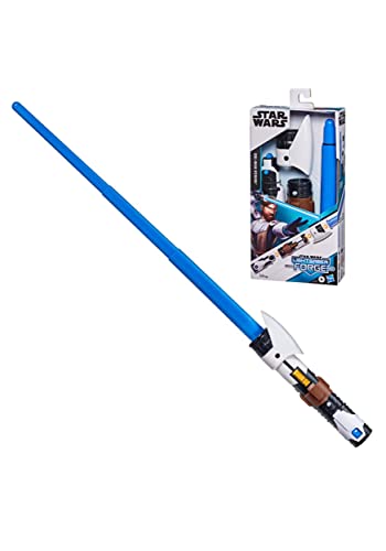 Star Wars Hasbro Lightsaber Forge Obi-Wan Kenobi ausfahrbares blaues Lichtschwert, Rollenspielzeug für Kinder ab 4 Jahren F1162 Mehrfarbig von Star Wars