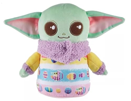 STAR WARS Mandalorian Grogu Plüsch Urlaub Themed Baby Yoda 20,3 cm (Frühling Ostern) von Star Wars