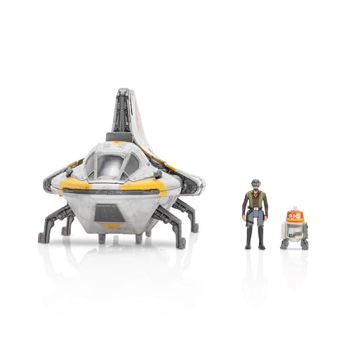 STAR WARS Micro Galaxy Squadron Phantom II - 12,7 cm Fahrzeug mit zwei 2,5 cm großen Mikrofiguren-Zubehör von Star Wars