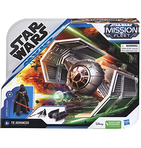 STAR WARS Mission Fleet Darth Vader TIE Advanced Toy Vehicle and Action Figure E9598 Ages 4 and Up von Star Wars