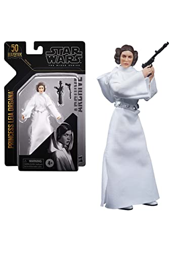 Star Wars F1908 The Black Series Archive Collection Prinzessin Leia Organa A New Hope Lucasfilm 50th Anniversary Figur, Cranberry von Star Wars