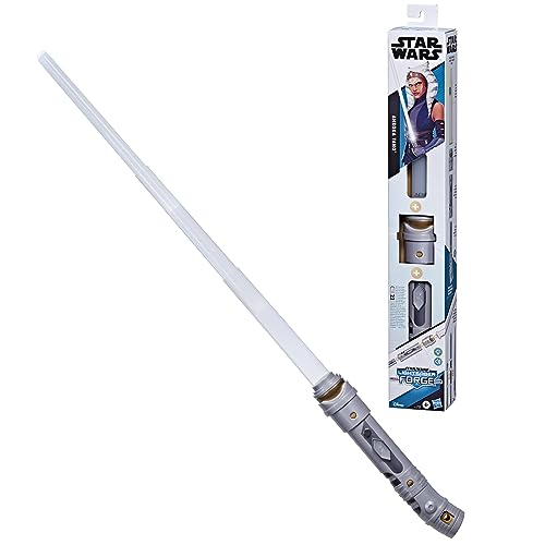 Star Wars F7426 Schmiede Ahsoka Tano, Weiß Personalisiertes Elektronisches Lichtschwert, Spielzeug für Kinder, Mehrfarbig, S von Star Wars