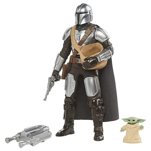 Star Wars Galactic Action The Mandalorian & Grogu Figuren, interaktiv, elektronisch, Maßstab 30 cm, für Kinder ab 4 von Star Wars