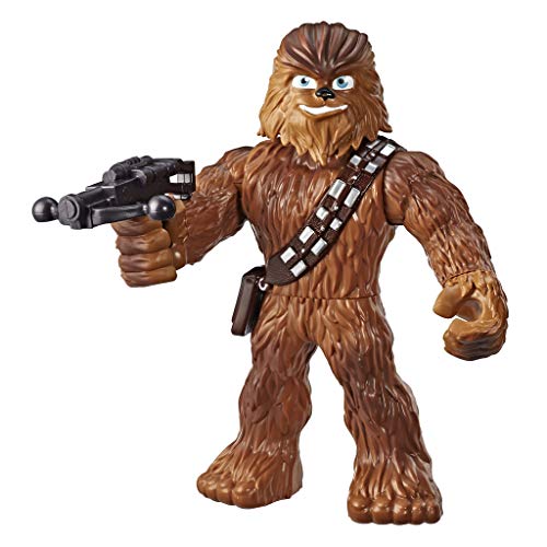 Star Wars Galactic Heroes Mega Mighties Chewbacca 25,4 cm Actionfigur mit Bowcaster Zubehör, Spielzeug für Kinder ab 3 Jahren von Star Wars