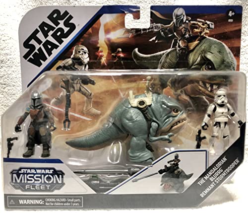 Star Wars Hasbro Mission Fleet Expedition Class Der Mandalorianer, Blurrg, Remnant Stormtrooper Spielzeuge, Schlacht im Ödland von Star Wars