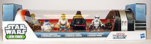 Star Wars Jedi Force Exclusive Playskool Heroes Classic Character Adventure Pack with C-3po, R2-d2, Luke Skywalker, Darth Vader, Stormtrooper and Jawa von Star Wars