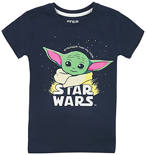 Star Wars Kids - The Mandalorian - Baby Yoda - Grogu Unisex T-Shirt dunkelblau 146/152 von Star Wars