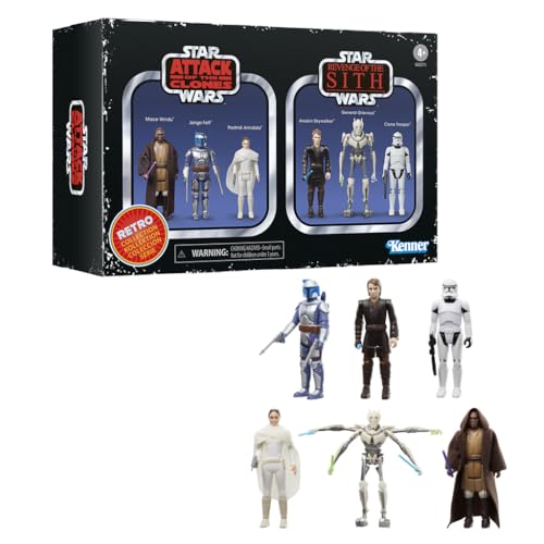 Star Wars La Retro Collection Sammelfiguren, Angriff der Klone, Rache der Sith Rache von Star Wars