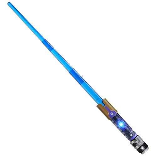 Star Wars Lightsaber Forge Kyber Core Jedi Master mit blauen Lichteffekten im transparenten Kern, Spielzeug für Kinder ab 5 Jahren, perfekt als Teil eines Superhelden-Kostüms von Star Wars