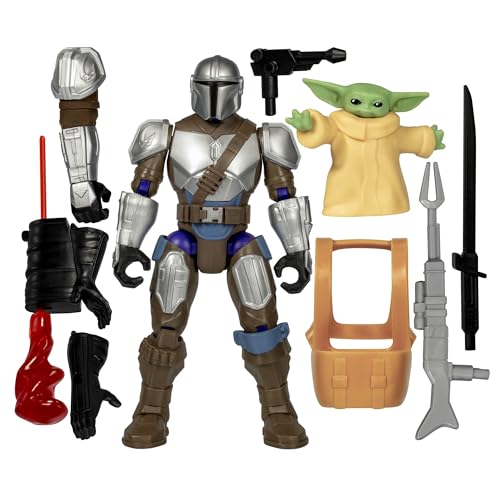 Star Wars MixMashers Mandalorianer & Grogu individualisierbares Mix-and-Match Deluxe Action-Figurenset & Accessoires von Star Wars