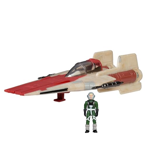 Star Wars Micro Galaxy Squadron A-Wing - 7.6 cm Light Armor Class Vehicle with 1 Inch Micro Figure Accessory von Star Wars