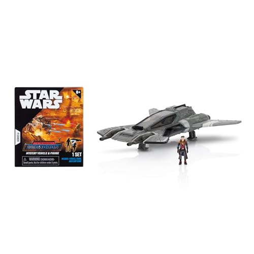 Star Wars Micro Galaxy Squadron Pirate Snub Fighter Mystery Bundle - 5 Zoll und 2,5 Zoll Fahrzeuge mit Zubehör (Amazon Exclusive) von Star Wars