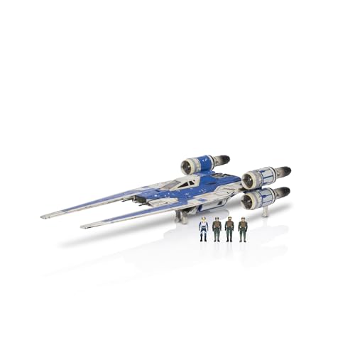 Star Wars Micro Galaxy Squadron SWJ0302 - Rebel U-Wing Starfighter, offizielles 20 cm Fahrzeug mit Figuren von Star Wars