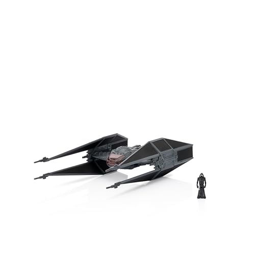 Star Wars Micro Galaxy Squadron TIE Schalldämpfer – 12,7 cm Fahrzeug mit 2,5 cm Mikro-Figuren-Zubehör von Star Wars