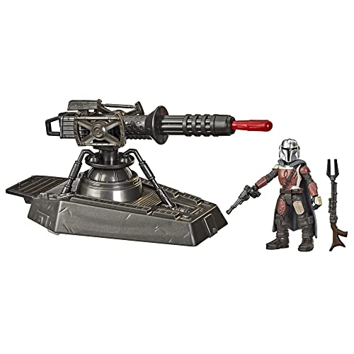 Star Wars Mission Fleet Expedition Class Hover E-Web Cannon Mandalorian 6,3 cm große Figur und Fahrzeugzubehör, Spielzeug für Kinder ab 4 Jahren von Star Wars