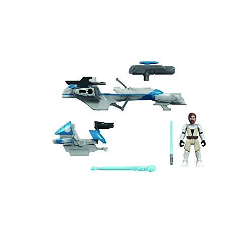 Star Wars Mission Fleet Expedition Class Obi-Wan Kenobi Jedi Speeder Verfolgungsjagd 6 cm große Figur und Fahrzeug von Star Wars