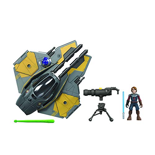 Star Wars Mission Fleet Stellar Class Anakin Skywalker Jedi-Sternenjäger 6 cm große Figur und Fahrzeug, Spielzeug für Kids ab 4 Jahren von Star Wars