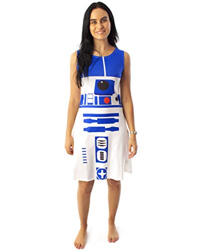 Star Wars R2D2 Kostümkleid Damen Damen Cosplay Droiden weiße Kleidung XXL von Star Wars