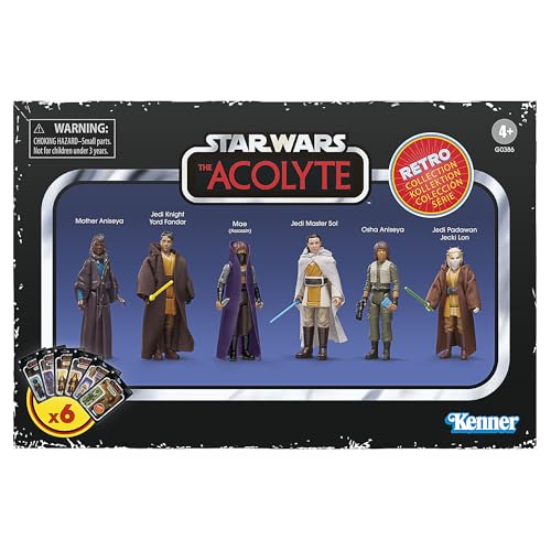 Star Wars Retro-Kollektion The Acolyte Multipack, Action-Figuren 6er-Pack, Skala 9,5 cm von Star Wars