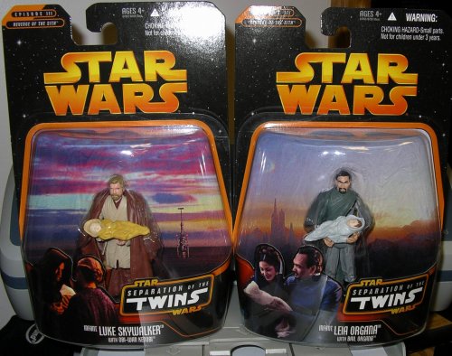 Star Wars Revenge of The Sith Seperation of The Twins 2 Figure Set Mint On Card von Star Wars